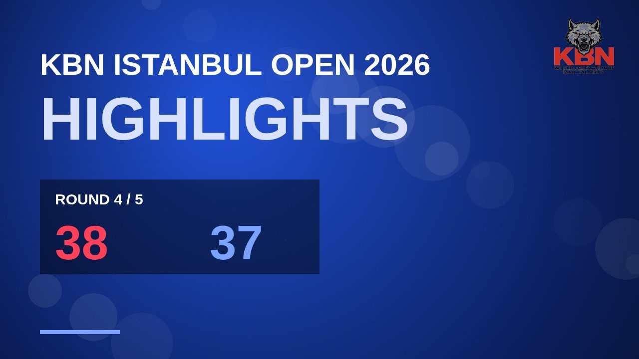 The best moments so far from the KBN Istanbul Open 2026: walkouts, the early rounds of Karimov vs Okonkwo and the undercard finishes. Results enter the ranking only after verification.
